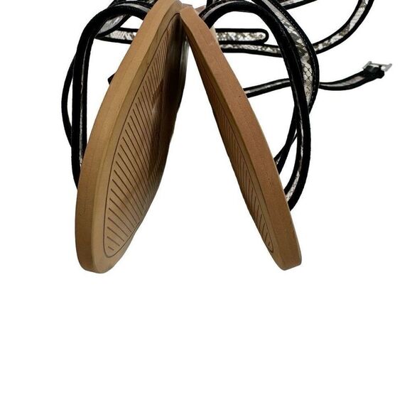 Sanctuary NWOT black snake print Nellie strappy sandals size 9 - Picture 7 of 13